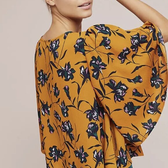 NWT Anthropologie Tia Printed Blouse by Isla Maude - Picture 2 of 7